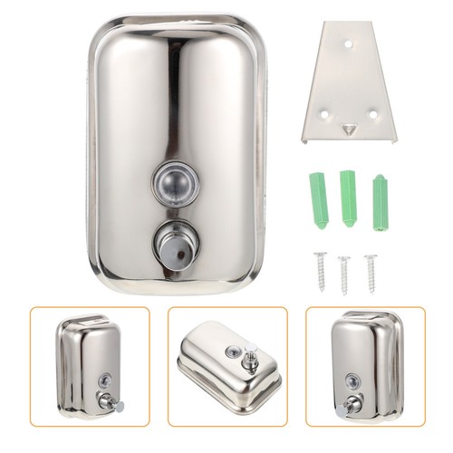 Wall mounted silver - silver, soap
