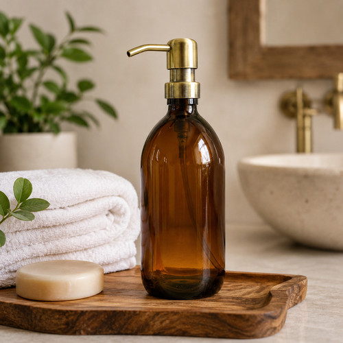 250ml 500ml amber glass bottle - 250ml,