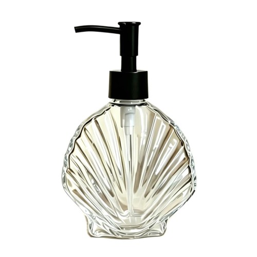 400ml shell shaped glass soap - 400ml,