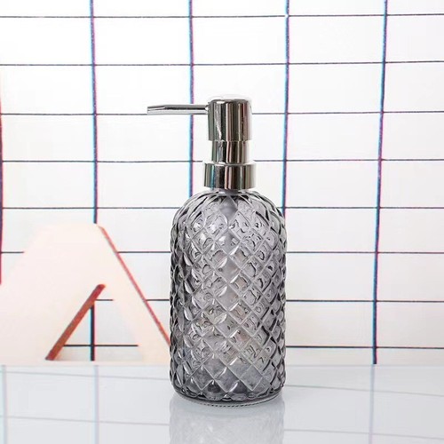 Glass pump soap dispenser - glass,
